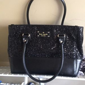 Authentic Kate spade sparkle square bag